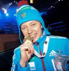 Бергер победила в женском спринте, Вилухина заняла третье место