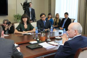 Американские журналисты встретились с президентом Башкирии Рустэмом Хамитовым