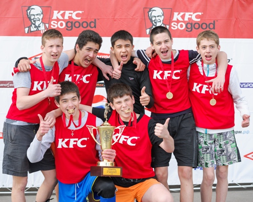 Команда из села Алкино-2 победила в Чемпионате KFC по мини-футболу в Уфе