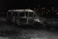 Сегодня утром в Уфе сгорел пассажирский микроавтобус
