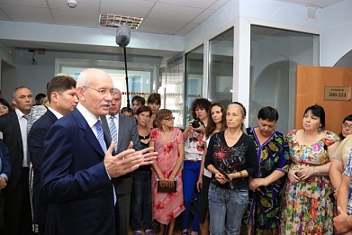 Глава РБ посетил пункт временного пребывания беженцев с Украины