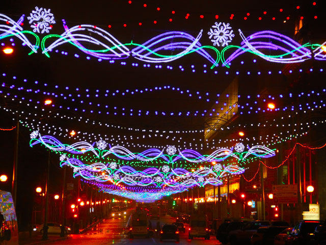 В столице Башкортостана праздничная иллюминация будет работать до весны