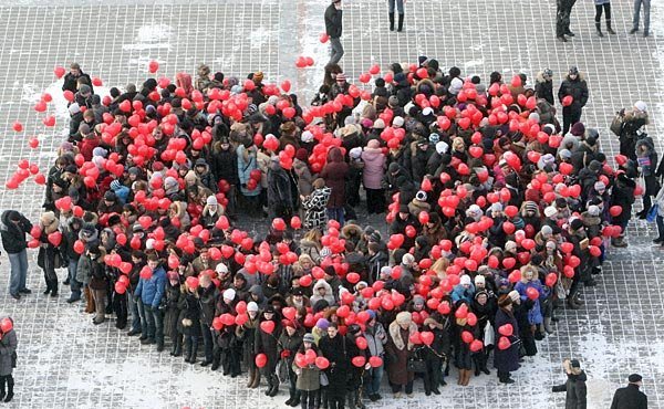 В Уфе пройдёт флешмоб в честь Дня Святого Валентина