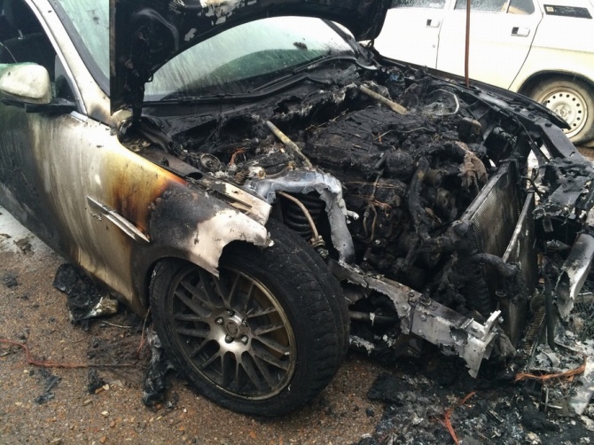 За сутки в Уфе сгорел один автомобиль