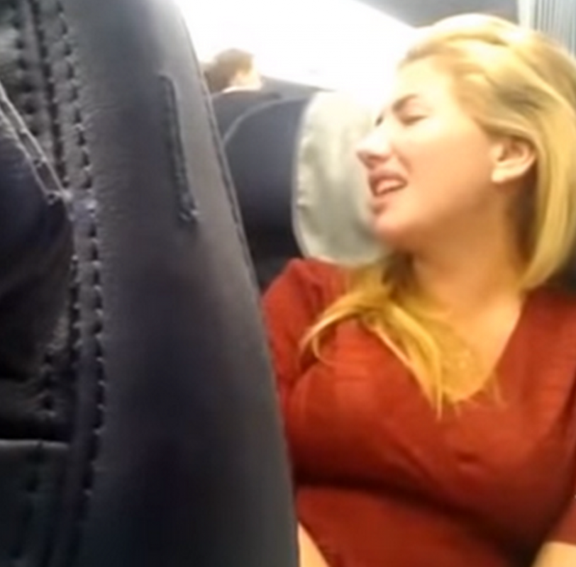 Пьяная девушка устроила скандал на борту самолета Москва-Уфа