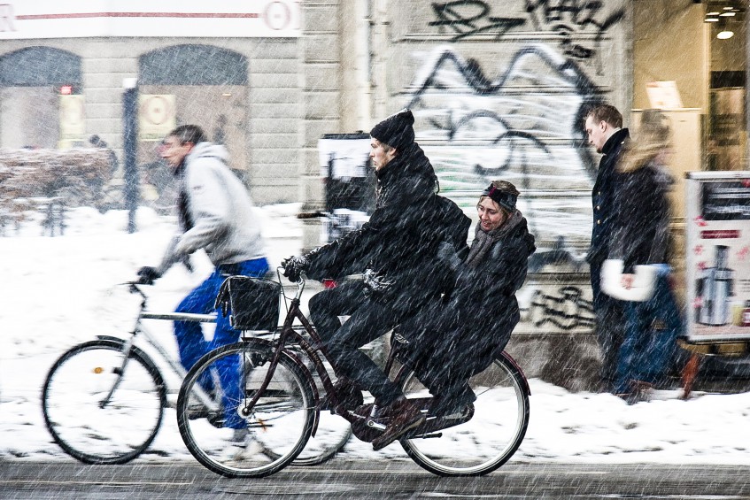 Уфа примет участие в международной зимней акции «На работу на велосипеде»