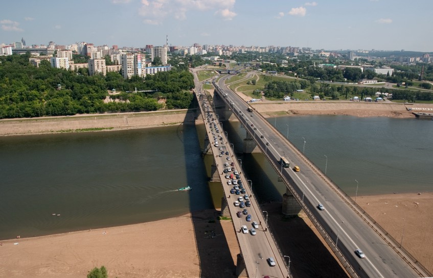 В столице Башкирии укрепили набережную реки Белой