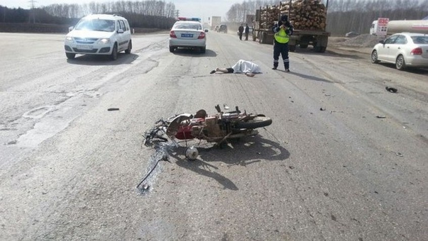 В Башкирии в результате ДТП погиб водитель скутера
