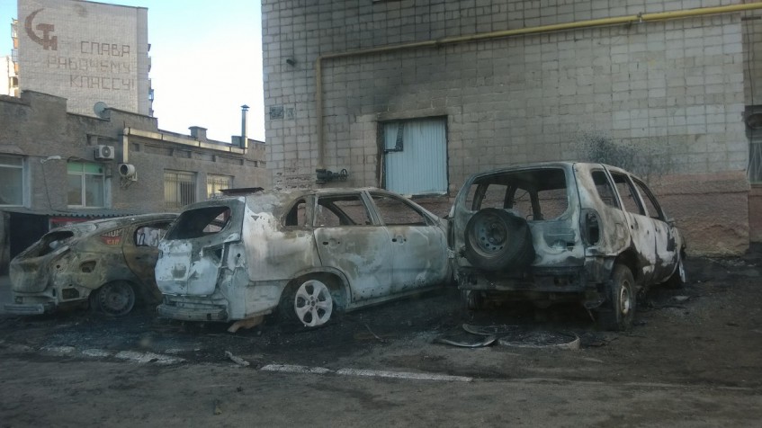 В Башкирии в городе Белорецке за ночь сгорели три автомобиля