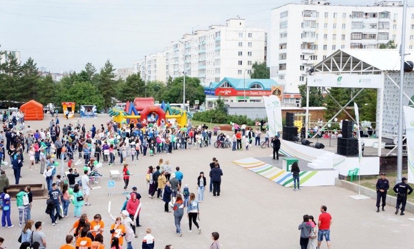 В столице Башкирии состоялся спортивный праздник «Зеленый марафон»