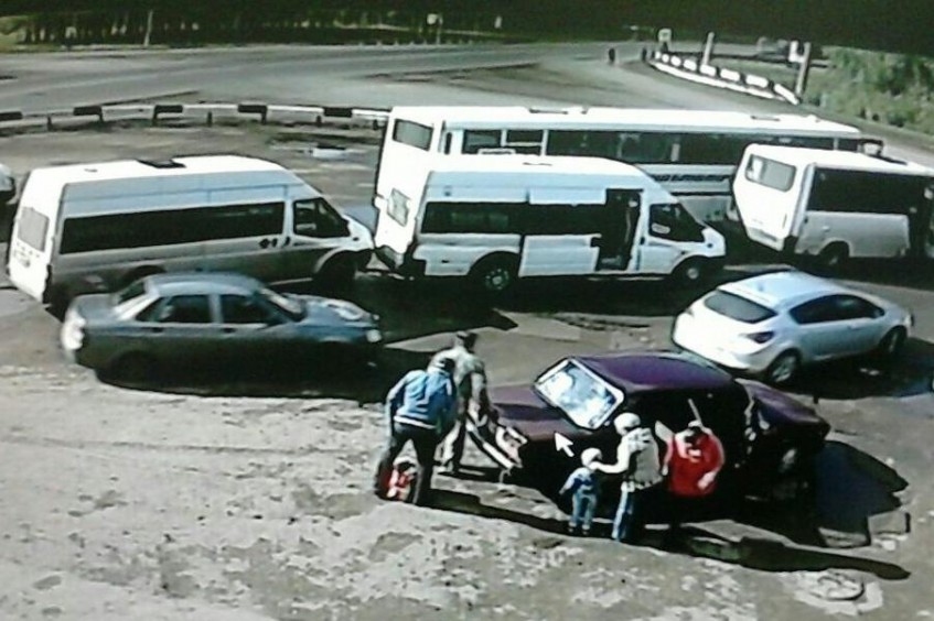 В Башкирии подрались водители автобусов